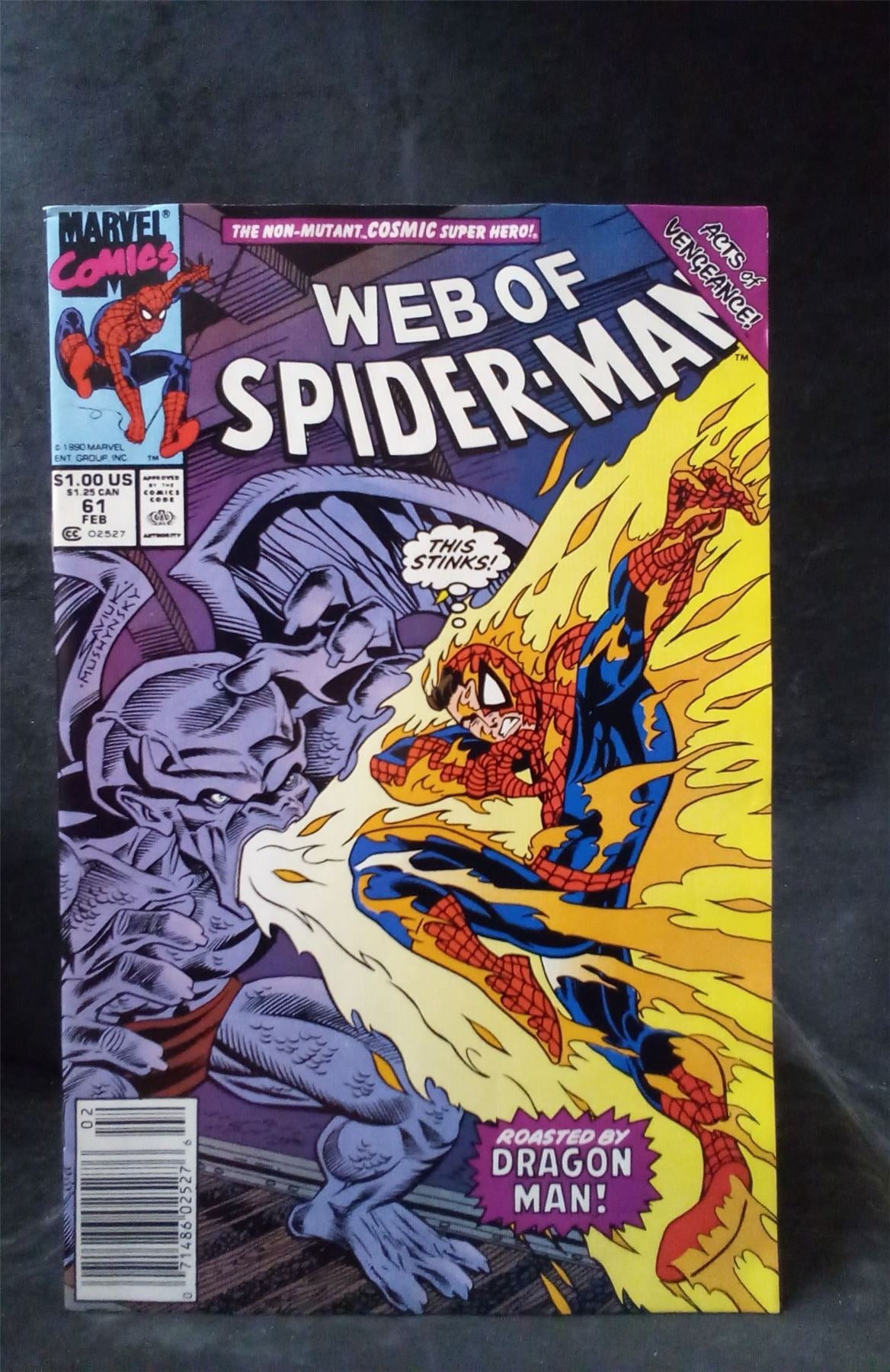 Web of Spider-Man #61 1990 Marvel Comics Comic Book