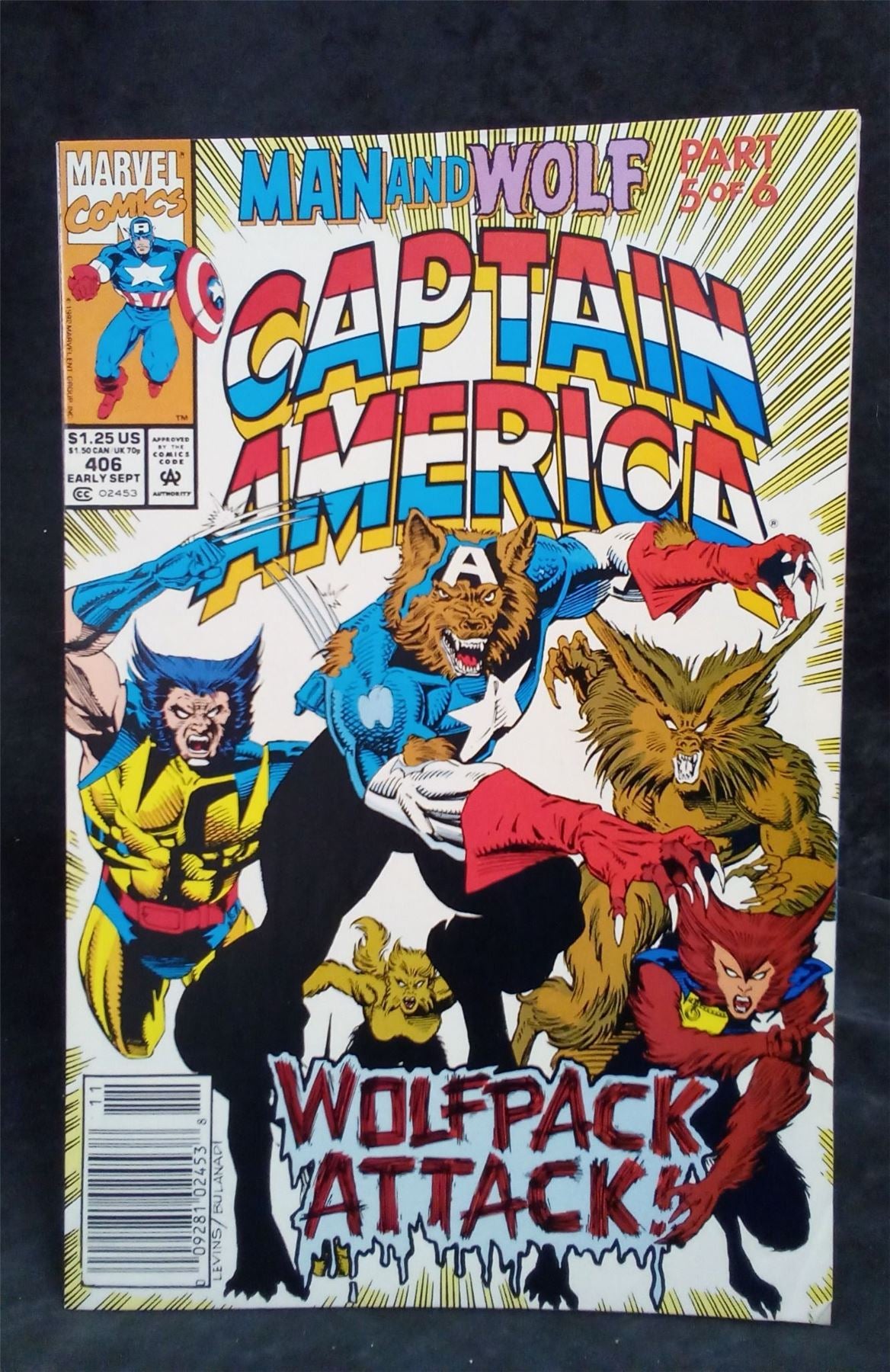 Captain America #406 1992 Marvel Comics Comic Book