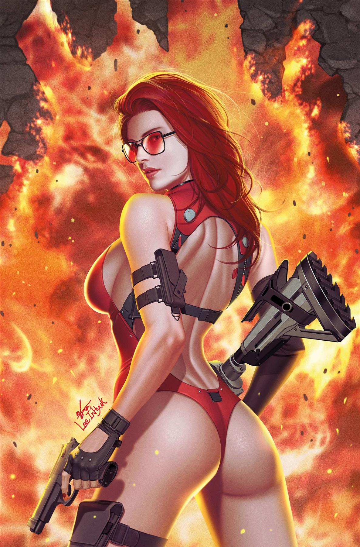 Heat Seeker Gun Honey Series #2 (of 4) Foc Inhyuk Lee Virgin Titan Comics Comic Book