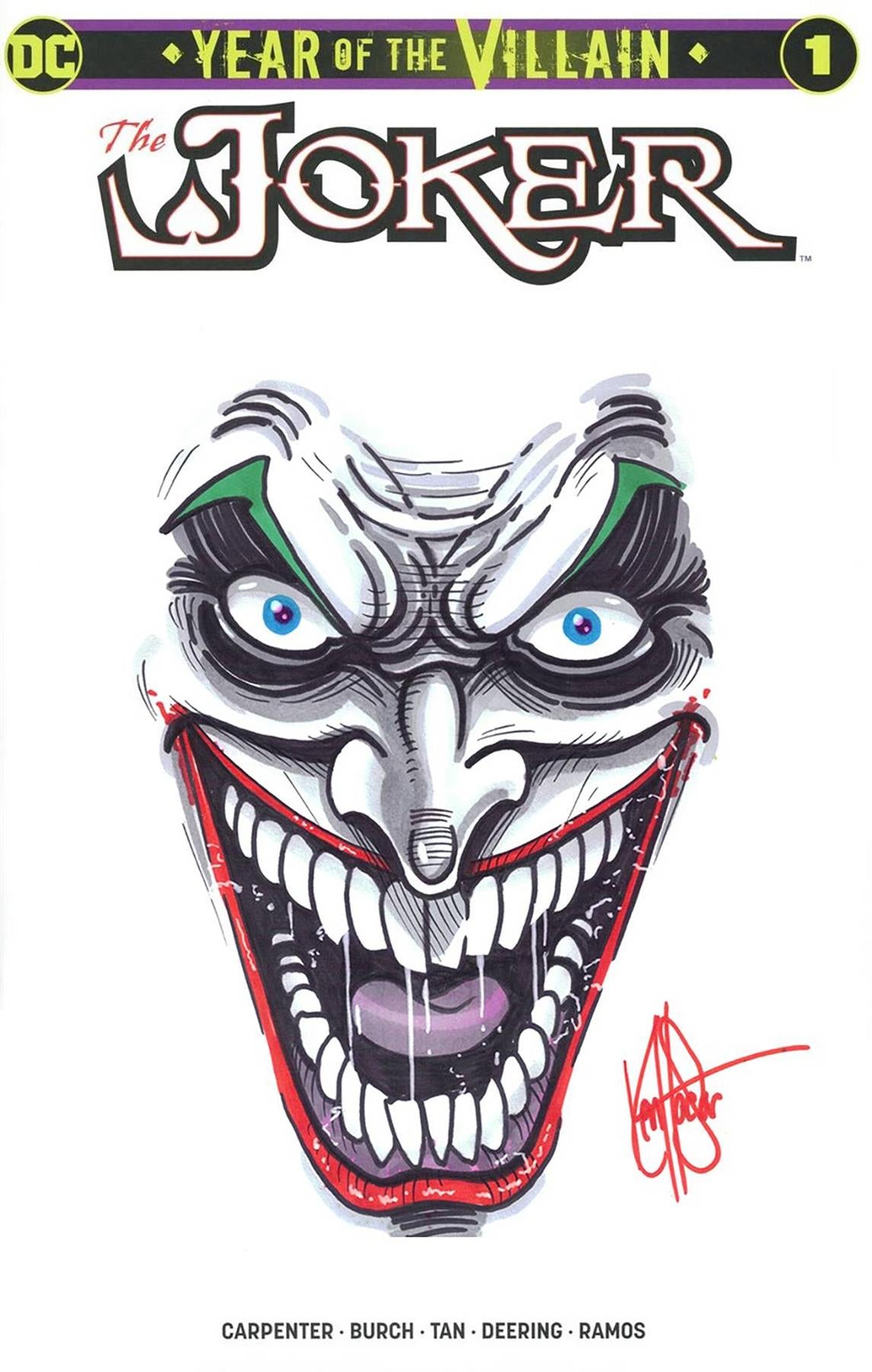 Df Joker Year Of Villain #1 Haeser Joker Sketch (c: 0-1-2) Dynamic Forces Comic Book