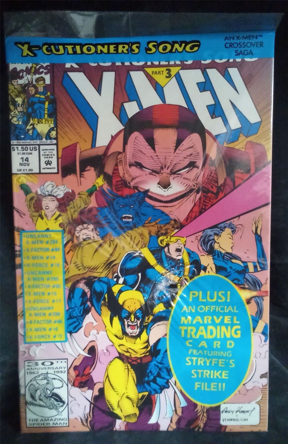 X-Men #14 *Sealed W/bag damage* 1992 Marvel Comics Comic Book
