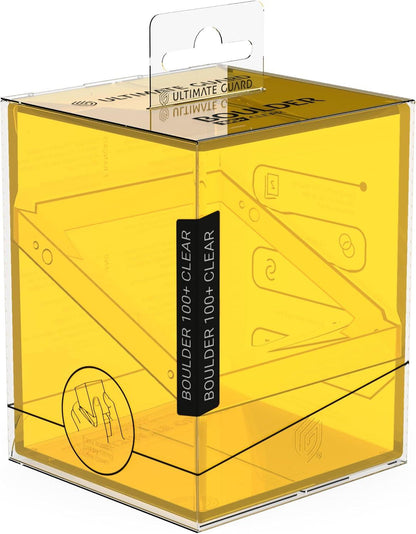 Ultimate Guard Deck Case - Boulder 100+ Clear - Amber