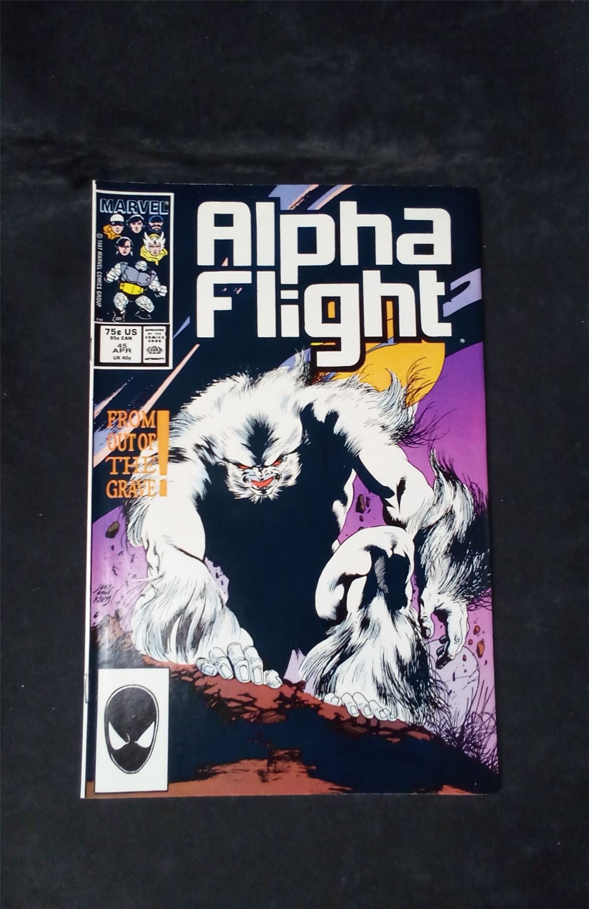 Alpha Flight #45 Direct Edition 1987 marvel Comic Book