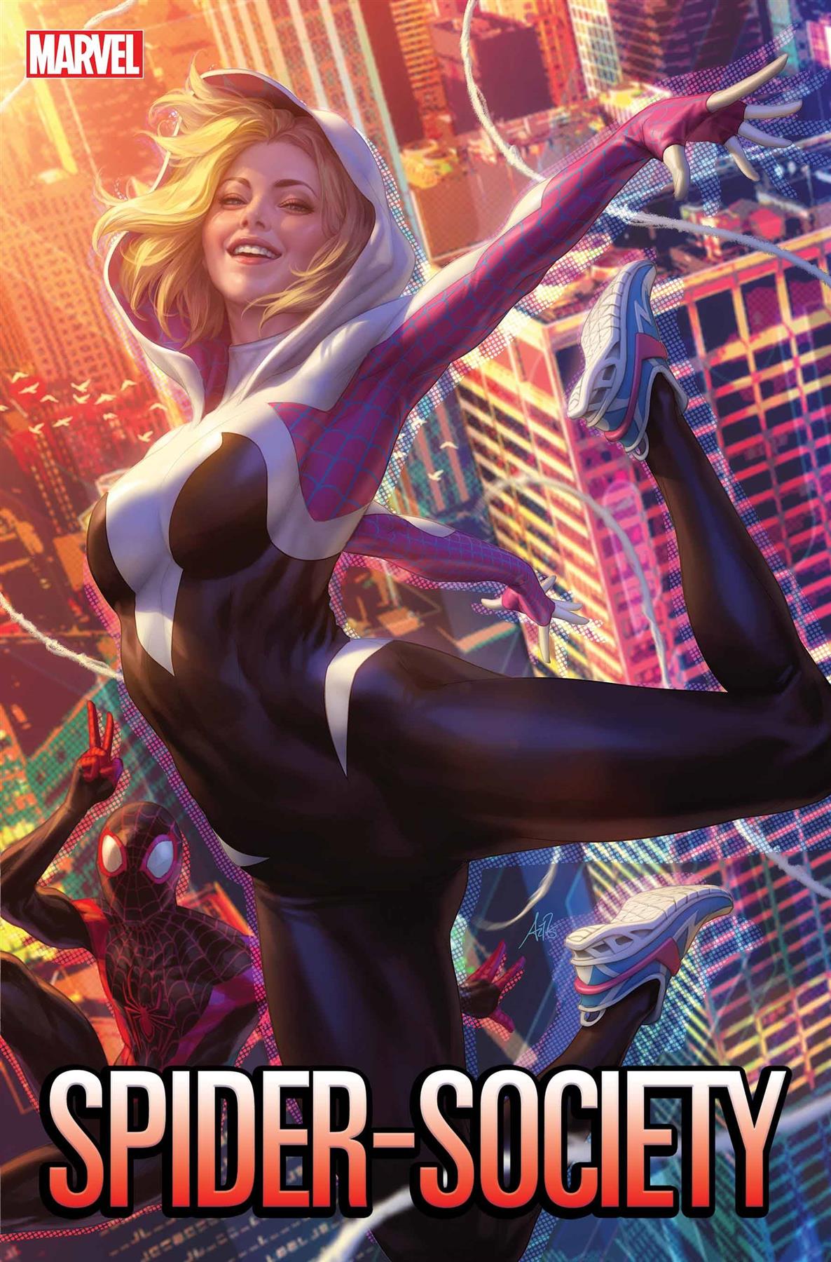 Spider-society #1 Artgerm Spider-gwen Var Marvel Prh Comic Book 2024