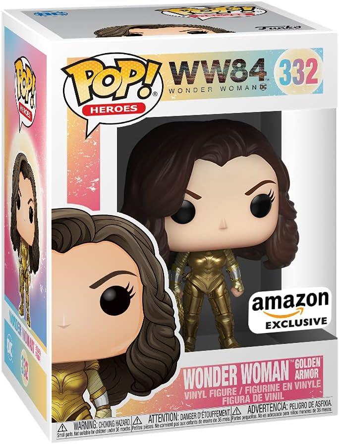 Funko Pop! Wonder Woman 1984 w Golden Armor Amazon Exc Vinyl Figure