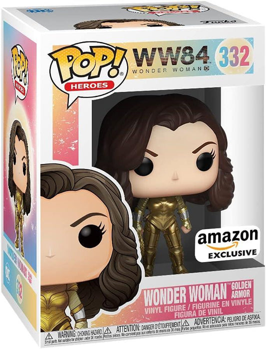 Funko Pop! Wonder Woman 1984 w Golden Armor Amazon Exc Vinyl Figure