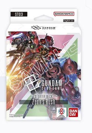 Gundam Card Game Starter Deck 03 Zeon’s Rush [ST03] TCG By Bandai