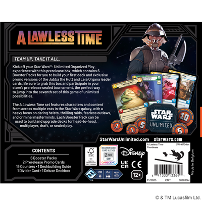 Star Wars Unlimited TCG A Lawless Time: Prerelease Box By Fantasy Flight Games