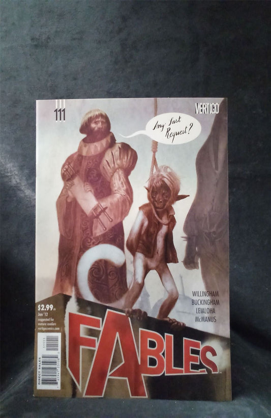 Fables #111 2012 vertigo Comic Book