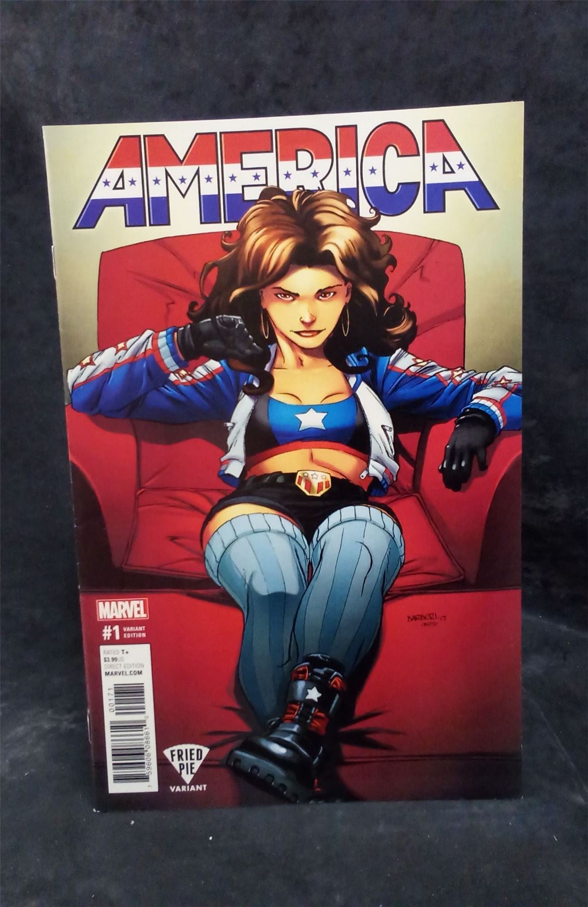 America #1 Fried Pie Cover 2017 Marvel Comics Comic Book