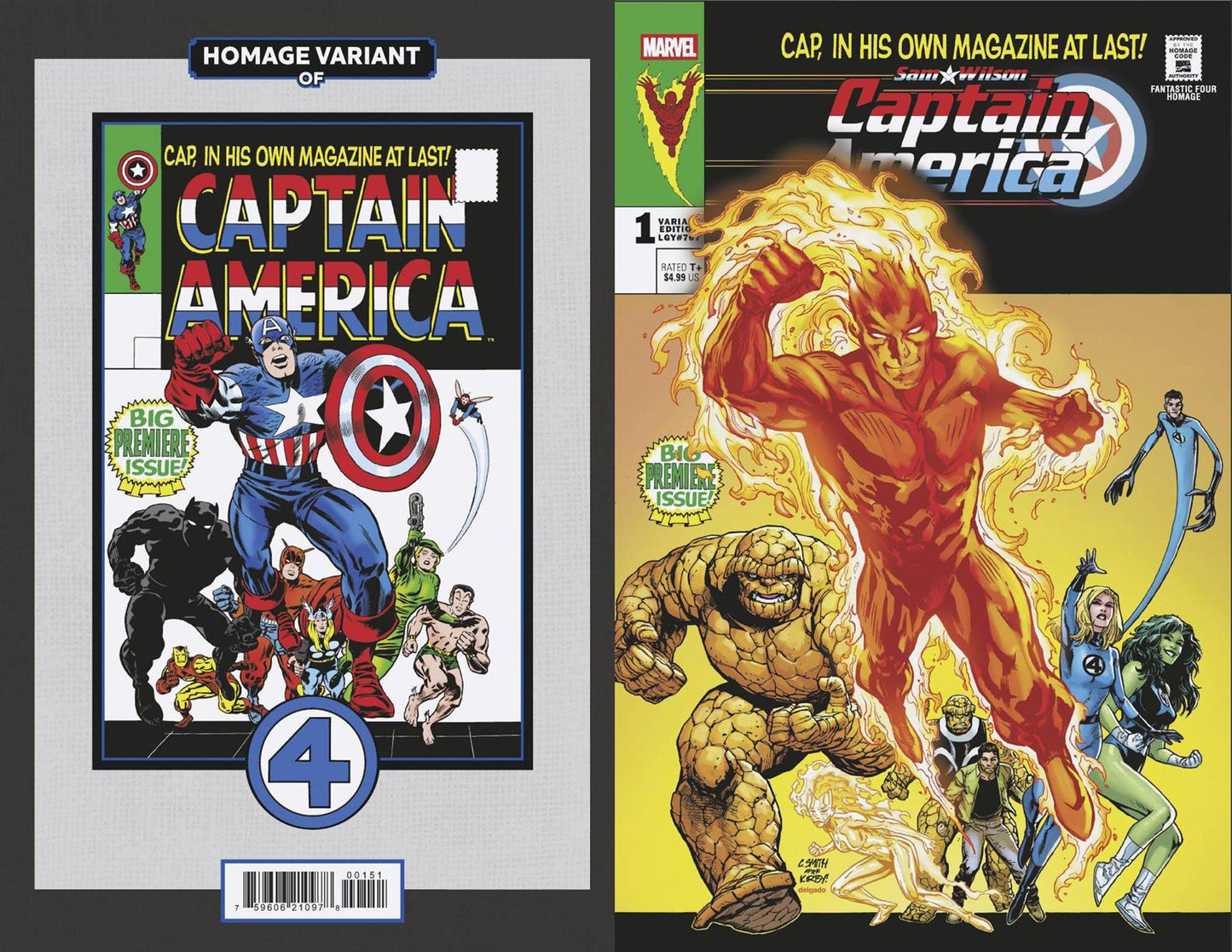 Sam Wilson Captain America #1 Homage Var Marvel Prh Comic Book 2025