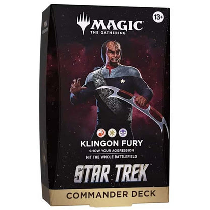 MTG TCG Star Trek- Klingon Fury: Commander Deck By Wizards of the Coast