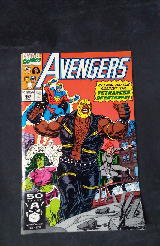 The Avengers #331 Direct Edition 1991 marvel Comic Book