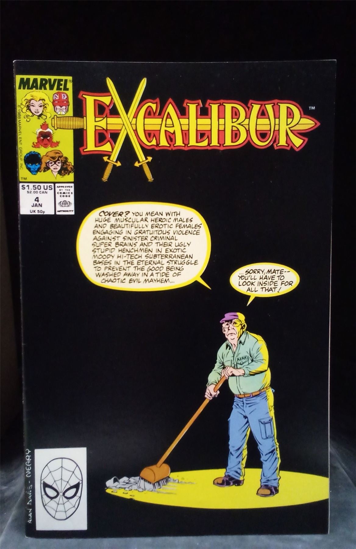 Excalibur #4 1989 Marvel Comics Comic Book