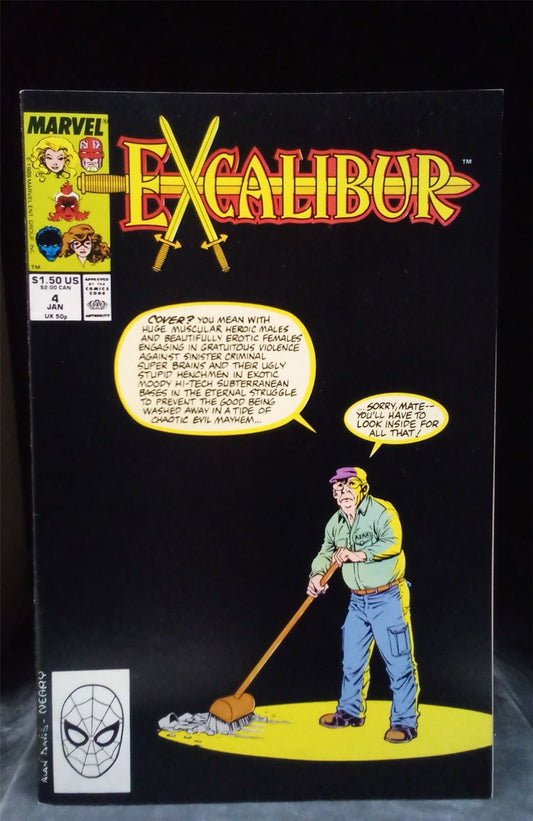 Excalibur #4 1989 Marvel Comics Comic Book