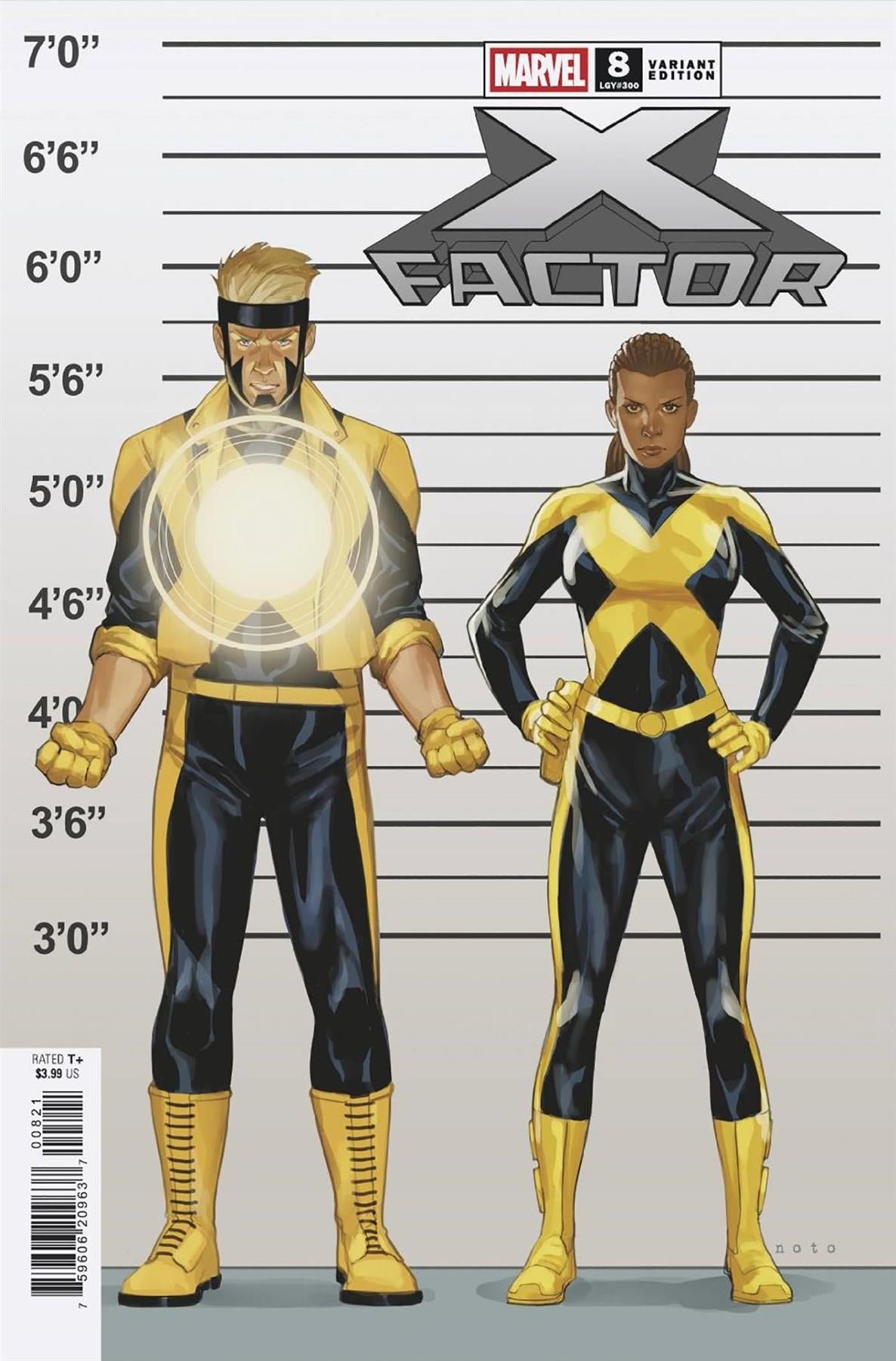 X-factor #8 Phil Noto Connect X-manhunt Var Marvel Prh Comic Book