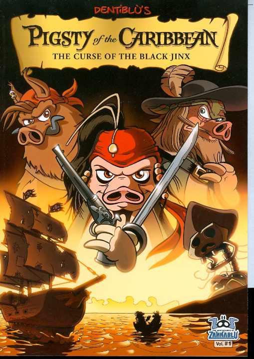 Pigsty Of The Caribbean Curse Of The Black Jinx #1 Paperback Book Dentiblu 2008