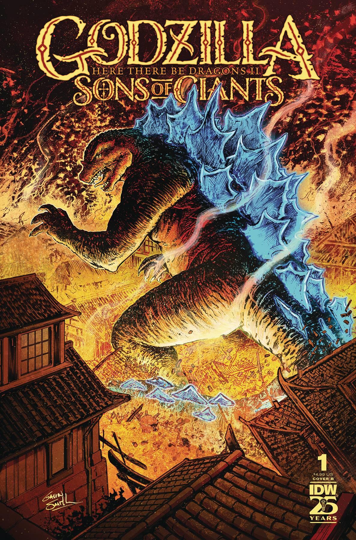 Godzilla Here There Be Dragons Ii Sons Of Giants #1 Cvr B Sm Idw-prh Comic Book