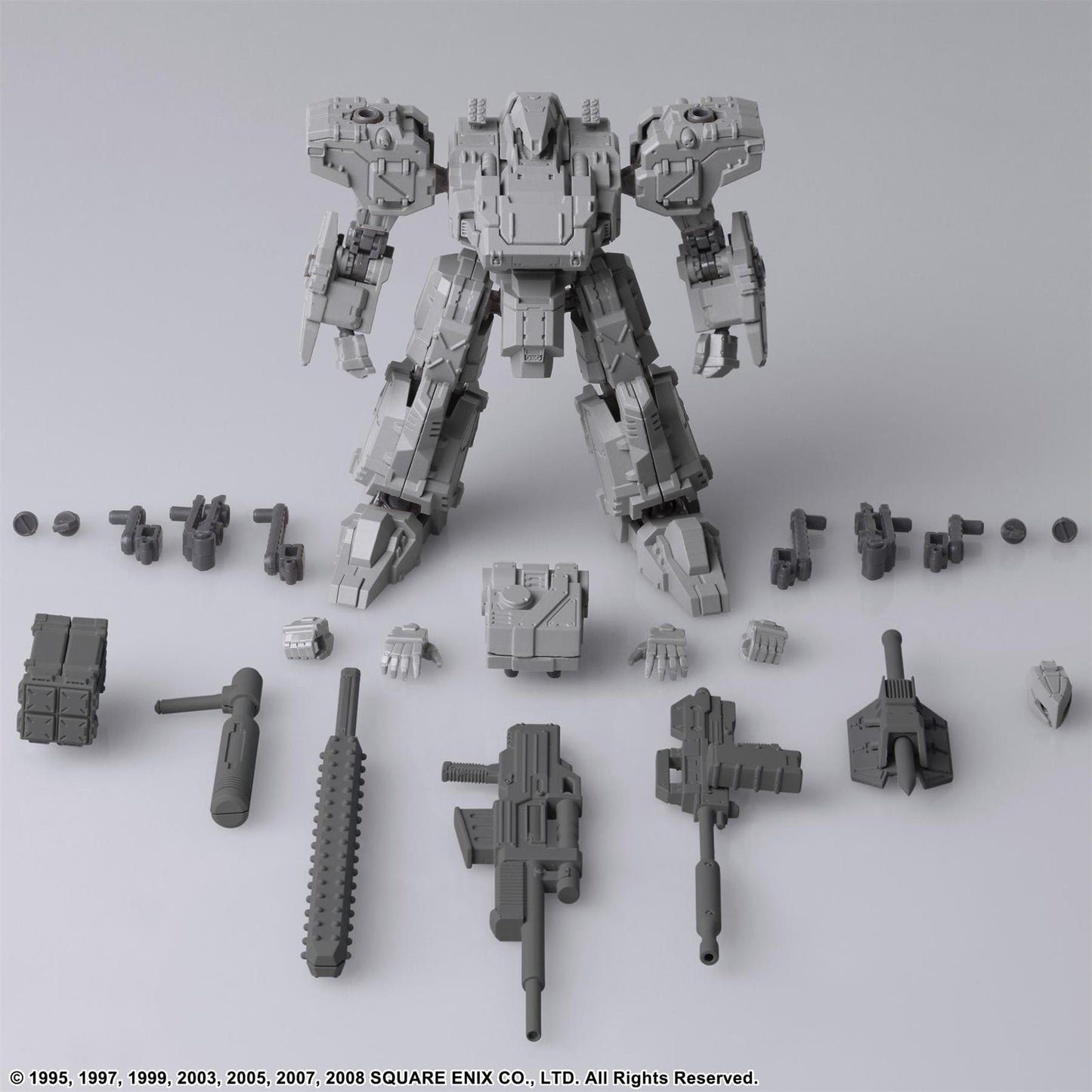 Front Mission Structure Arts V2 Frost Light Gray Model Kit
