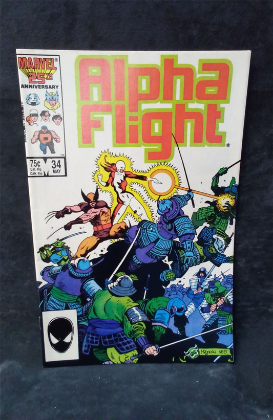 Alpha Flight #34 Direct Edition 1986 marvel Comic Book
