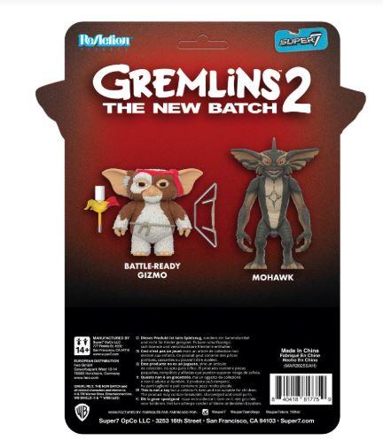 Gremlins ReAction Figures  Mohawk (Battle Ready Character Card) by Super7