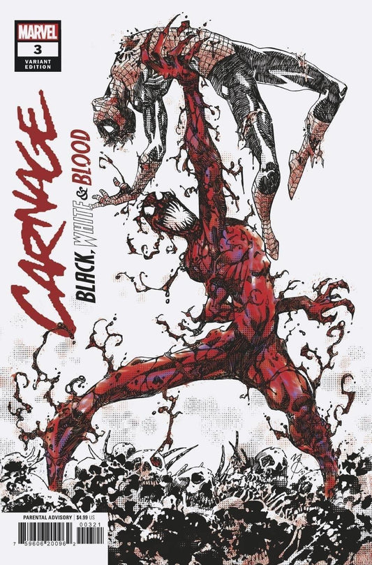 Carnage Black White And Blood #3 (of 4) Eastman Var Marvel Comics Comic Book