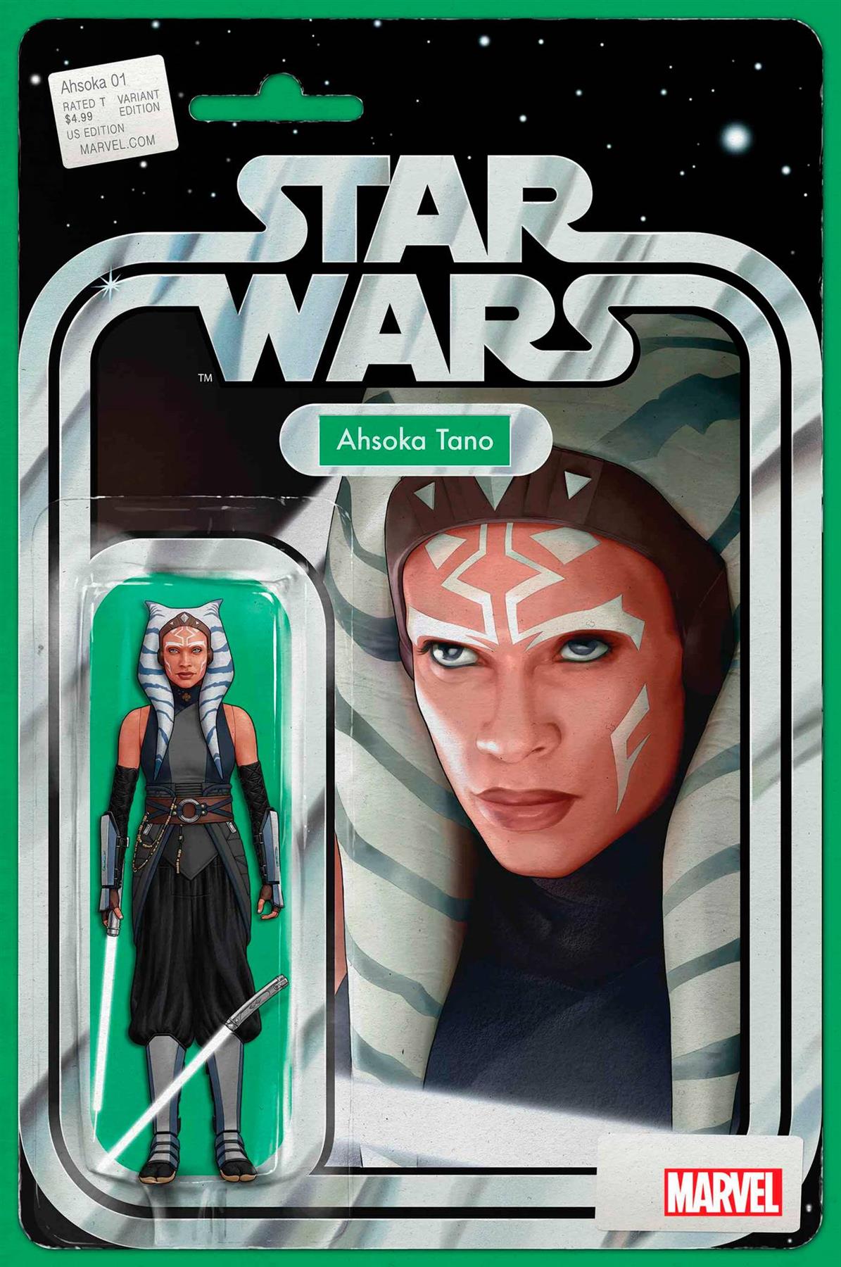Star Wars Ahsoka #1 Jtc Action Figure Var (Jtc Action Figure Var) Marvel Prh Comic Book 2024