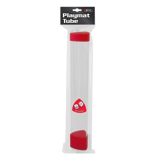 BCW Playmat Tube with Dice - Red