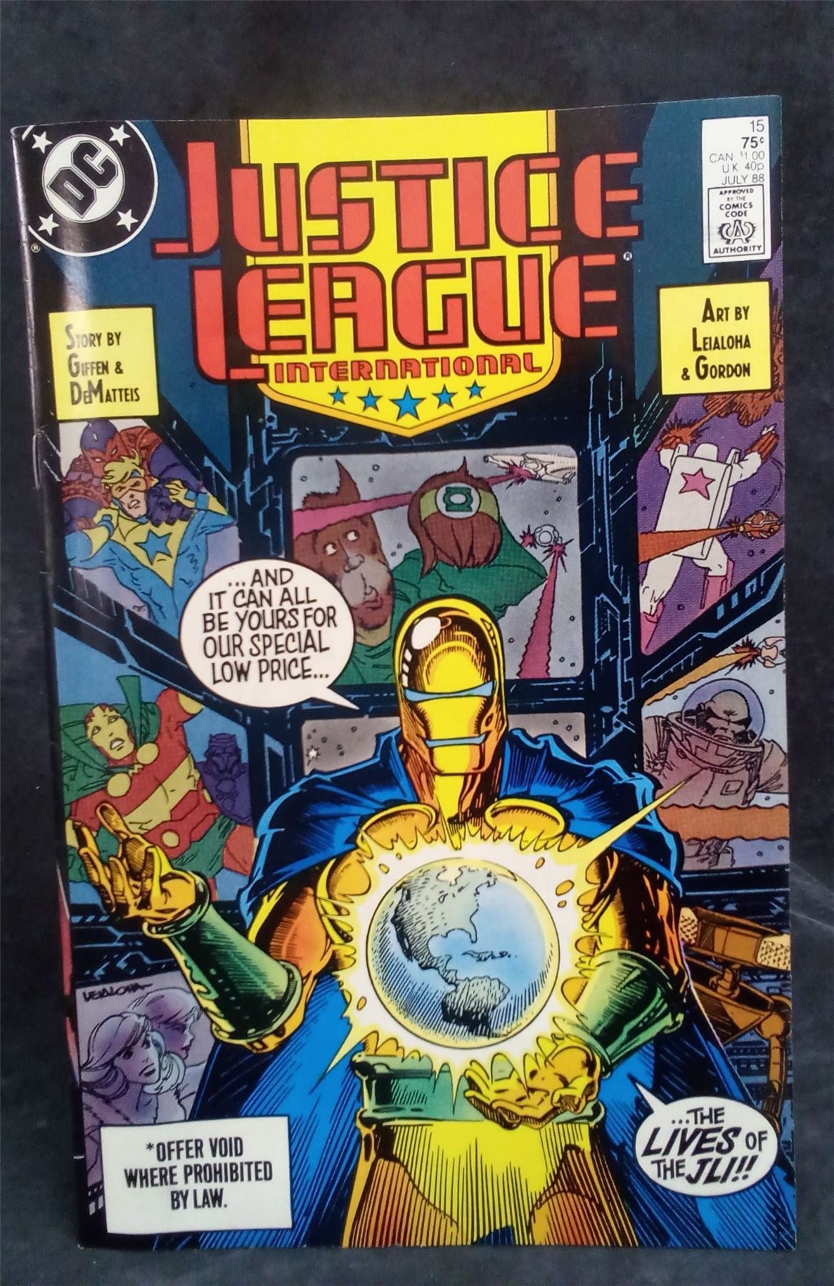 Justice League International #15 1988 DC Comics Comic Book