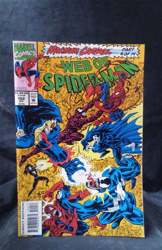 Web of Spider-Man #102 Direct Edition 1993 Marvel Comics Comic Book