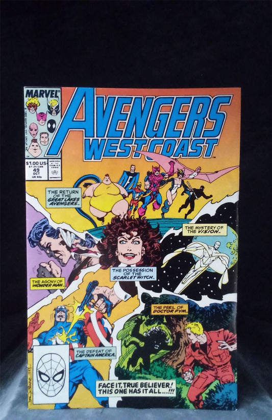 Avengers West Coast #49 1989 Marvel Comics Comic Book