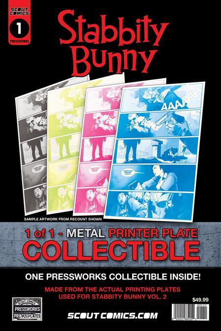 Presswork Printer Plate Stabbity Bunny Volume 2 DC Comics Comic Book