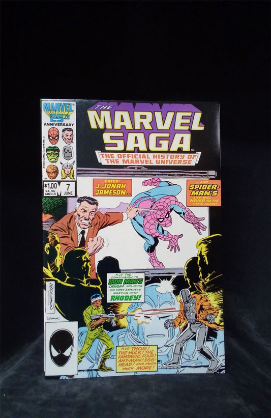 The Marvel Saga The Official History of the Marvel Universe #7 1986 Marvel Comics Comic Book