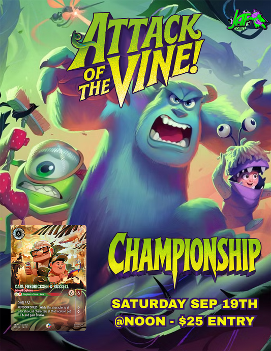 Lorcana Store Championship: Attack of the Vine Saturday 09/19/26 @ 12:00pm