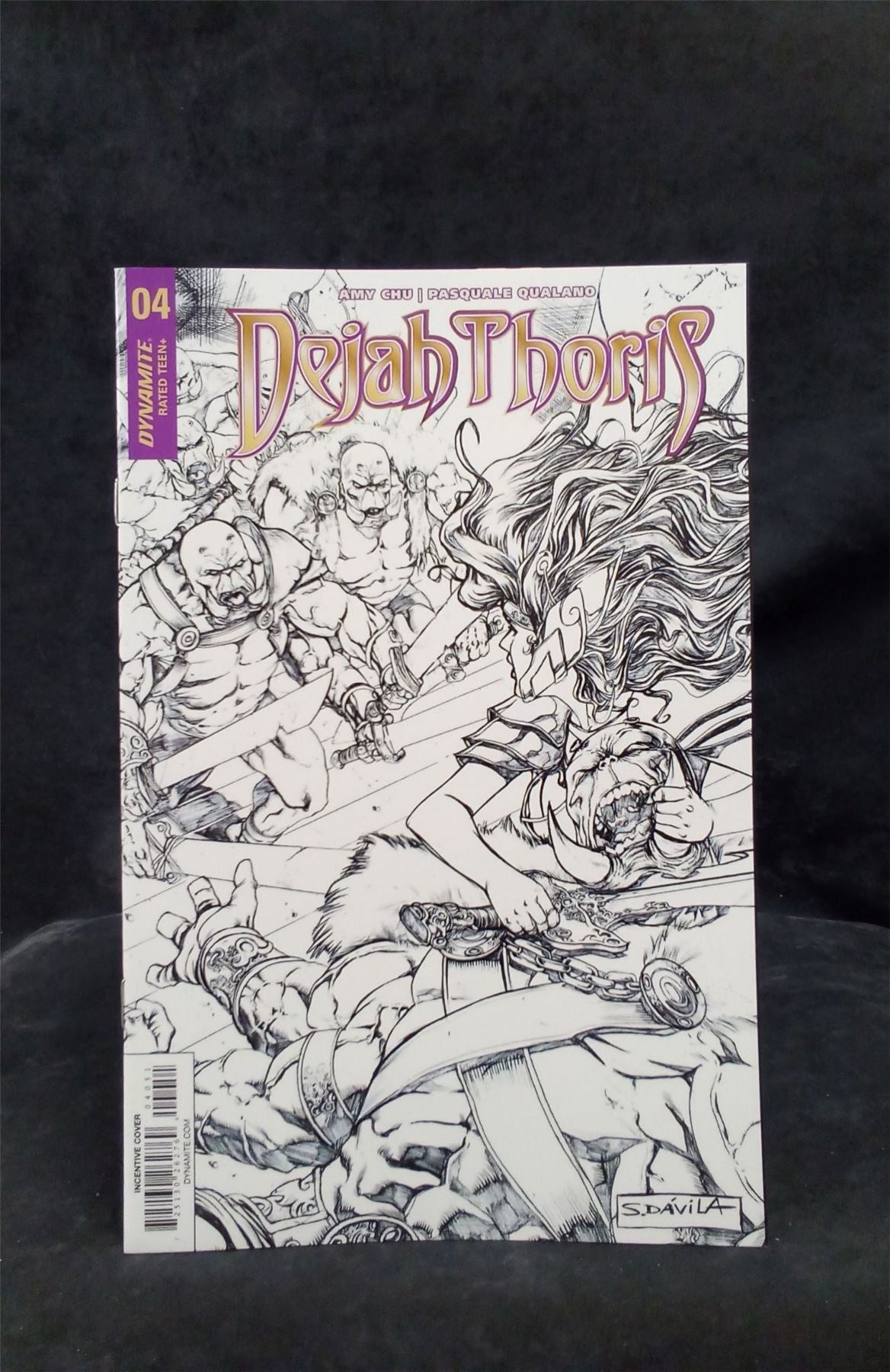 Dejah Thoris #4 Davila Black & White Variant 2018 dynamite entertainment Comic Book
