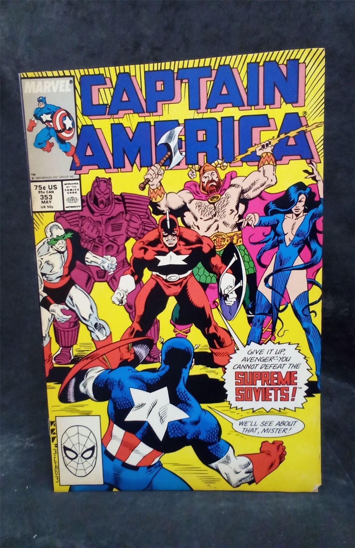 Captain America #353 Direct Edition 1989 Marvel Comics Comic Book