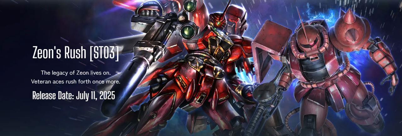 Gundam Card Game Starter Deck 03 Zeon’s Rush [ST03] TCG By Bandai
