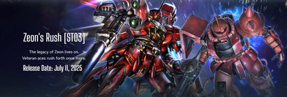 Gundam Card Game Starter Deck 03 Zeon’s Rush [ST03] TCG By Bandai