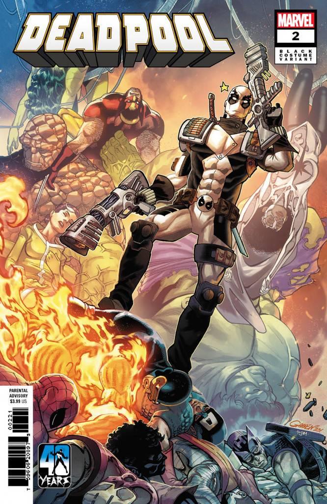 Deadpool #2 Javier Garron Black Costume Var (Javier Garron Black Costume Var) Marvel Prh Comic Book 2024