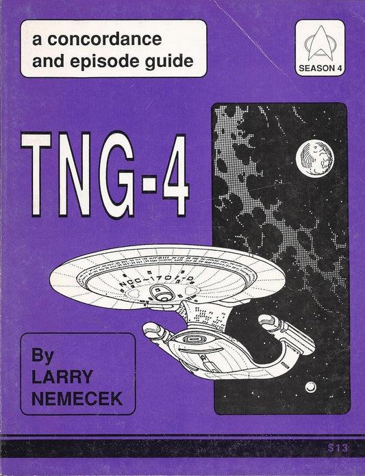 TNG-4: a Guide to the Fourth Season of "Star Trek: The Next Generation" [Paperback] Nemecek, Larry