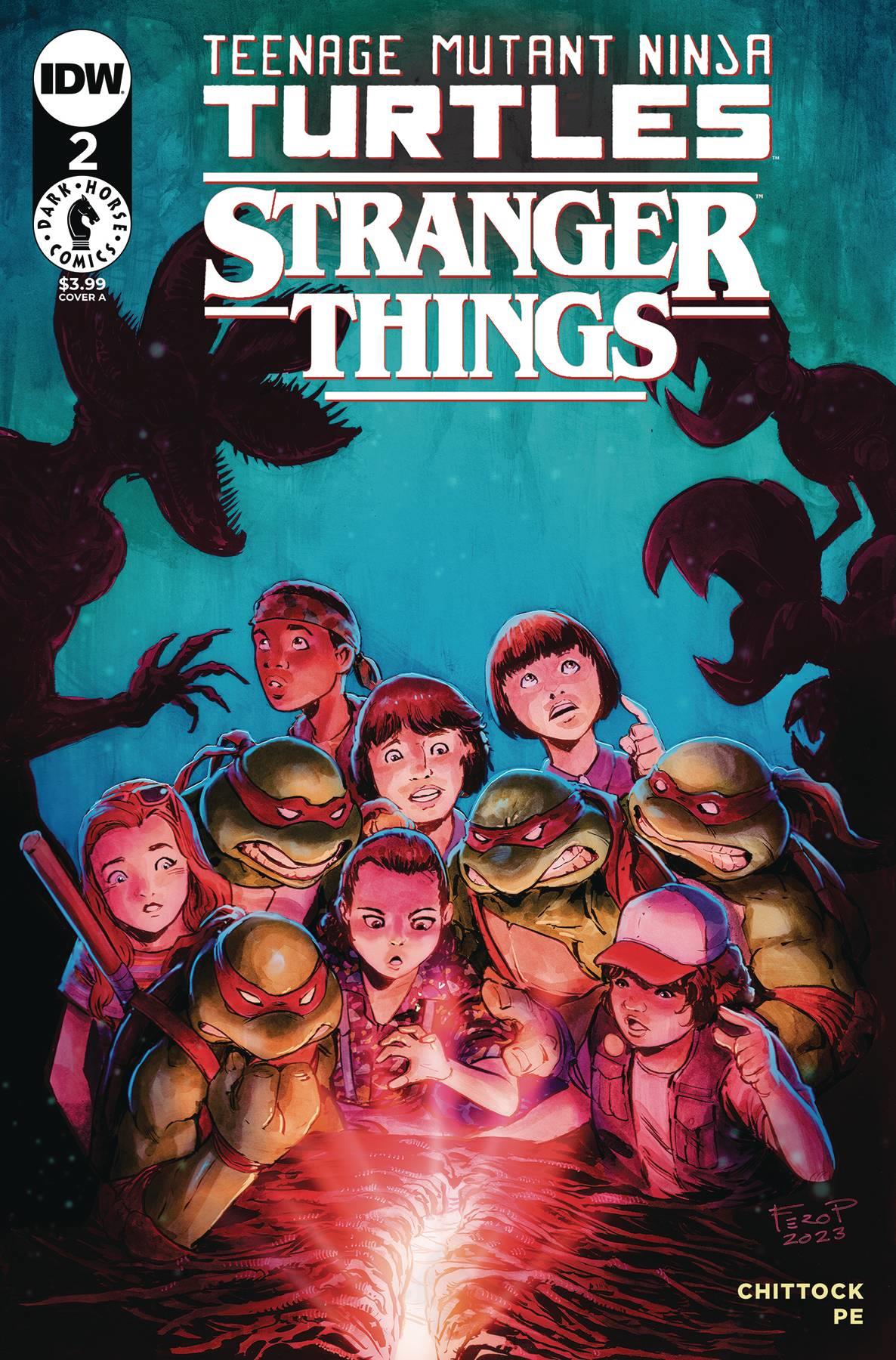 Tmnt X Stranger Things #2 Cvr A Pe Idw-prh Comic Book
