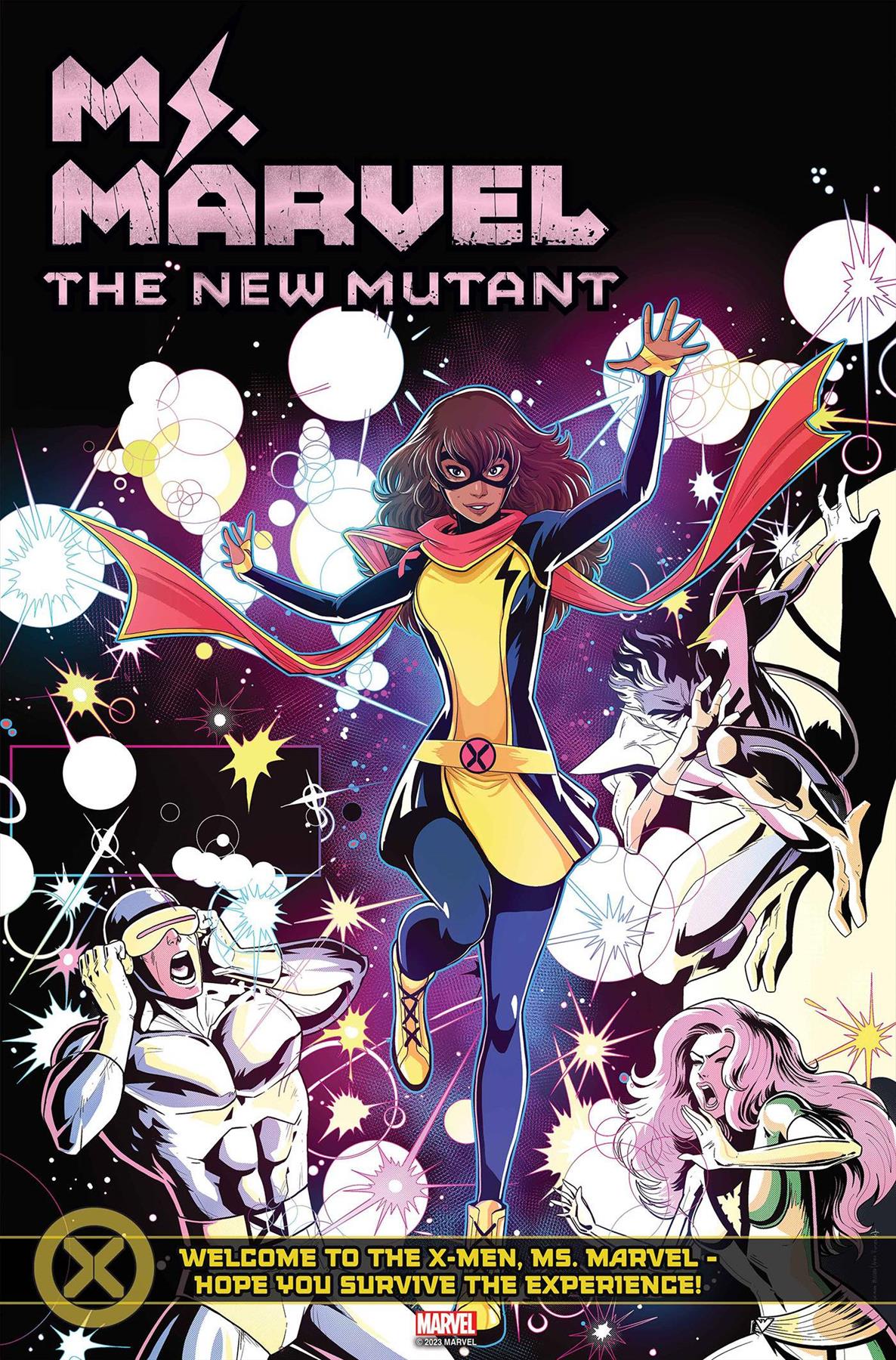 Ms Marvel New Mutant #1 Luciano Vecchio Team Homage Var (Luciano Vecchio Team Homage Var) Marvel Prh Comic Book 2023