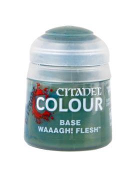 Citadel Colour Base: Waaagh! Flesh 21-13 (12ML) by Games Workshop