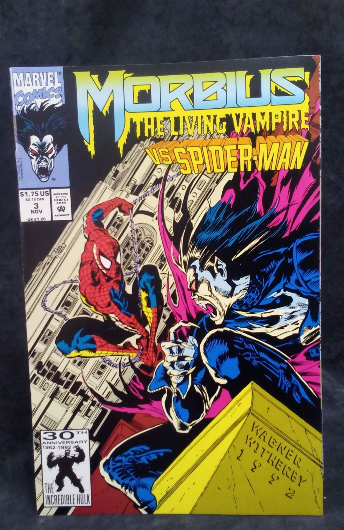 Morbius: The Living Vampire #3 1992 Marvel Comics Comic Book