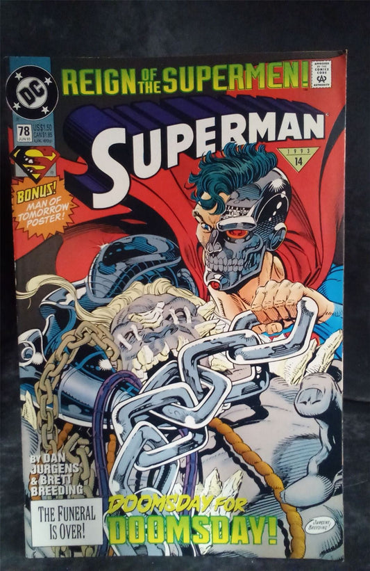 Superman #78 Standard Edition - Direct 1993 DC Comics Comic Book
