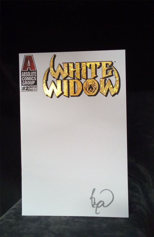 White Widow #2 Blank Cover *signed by Benny Powell* 2018  Comic Book