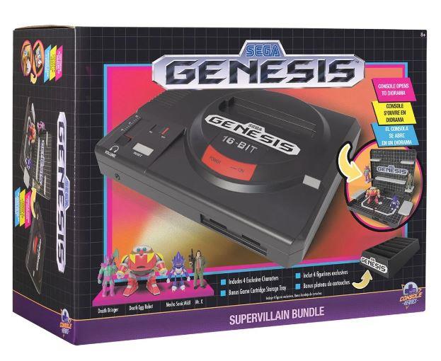 Console Heroes Sega Genesis Supervillain Boss Bundle Playset with Cartridge Storage Tray by Console Heroes