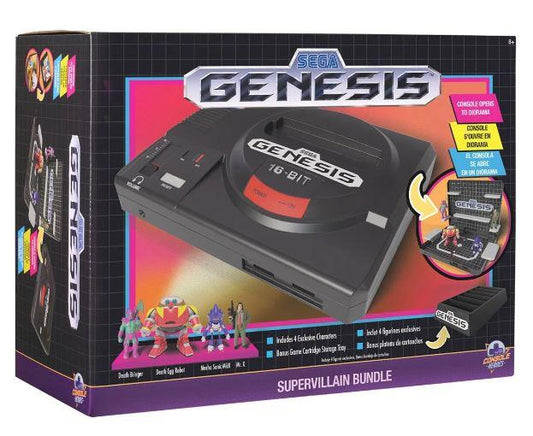 Console Heroes Sega Genesis Supervillain Boss Bundle Playset with Cartridge Storage Tray by Console Heroes