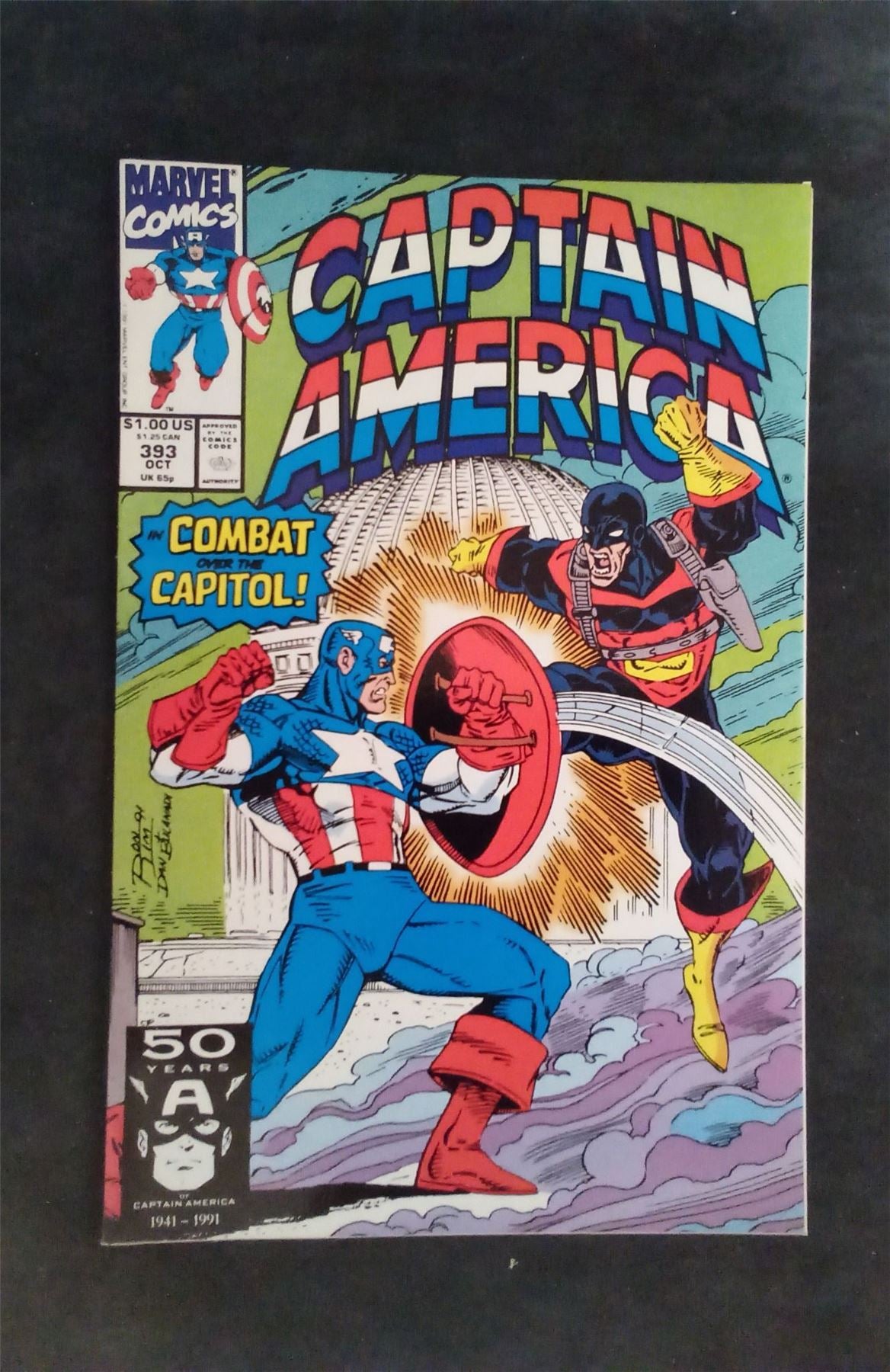 Captain America #393 1991 marvel Comic Book