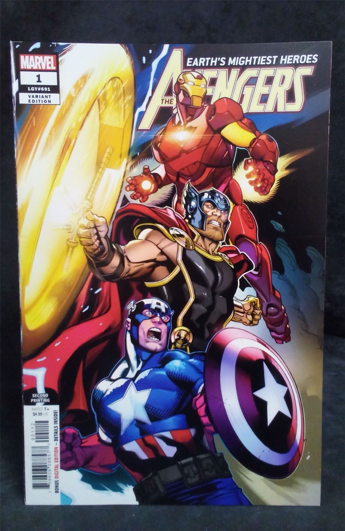 Avengers #1 Second Print Cover 2018 Marvel Comics Comic Book